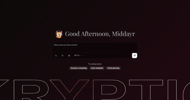 Kryptic AI - LLM Interface